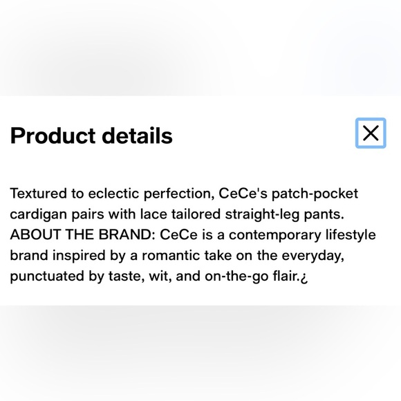 CeCe Red Button-Up Cardigan / Sweater - Picture 7 of 10